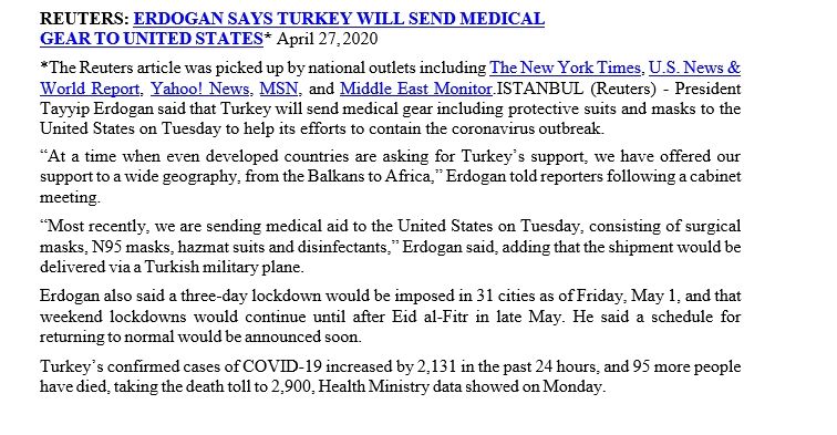 Türkiye'nin yardımı ABD medyasının manşetlerinde! 17