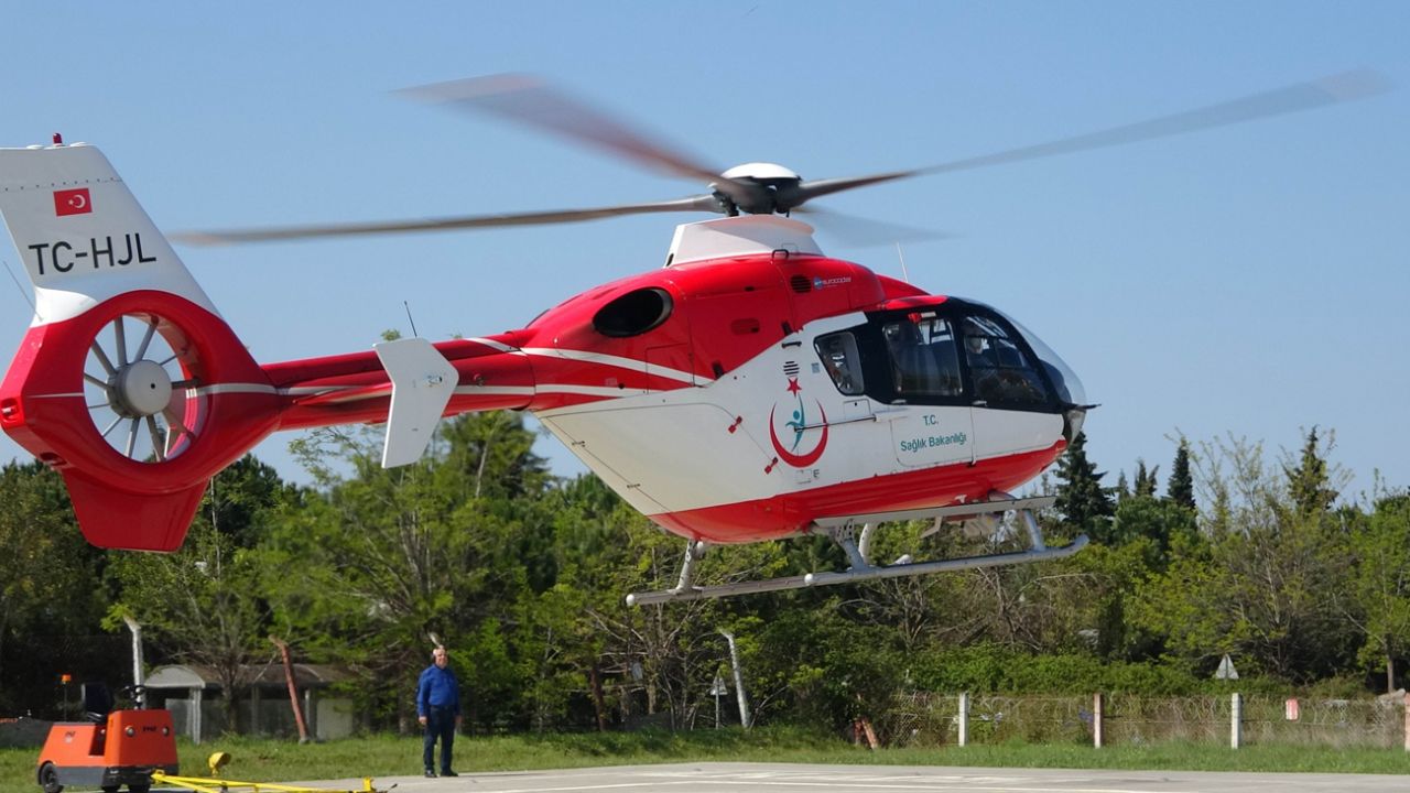 Son dakika... Samsun'da 'Pes' dedirten olay! Ambulans helikopterin inmesine izin vermediler 2