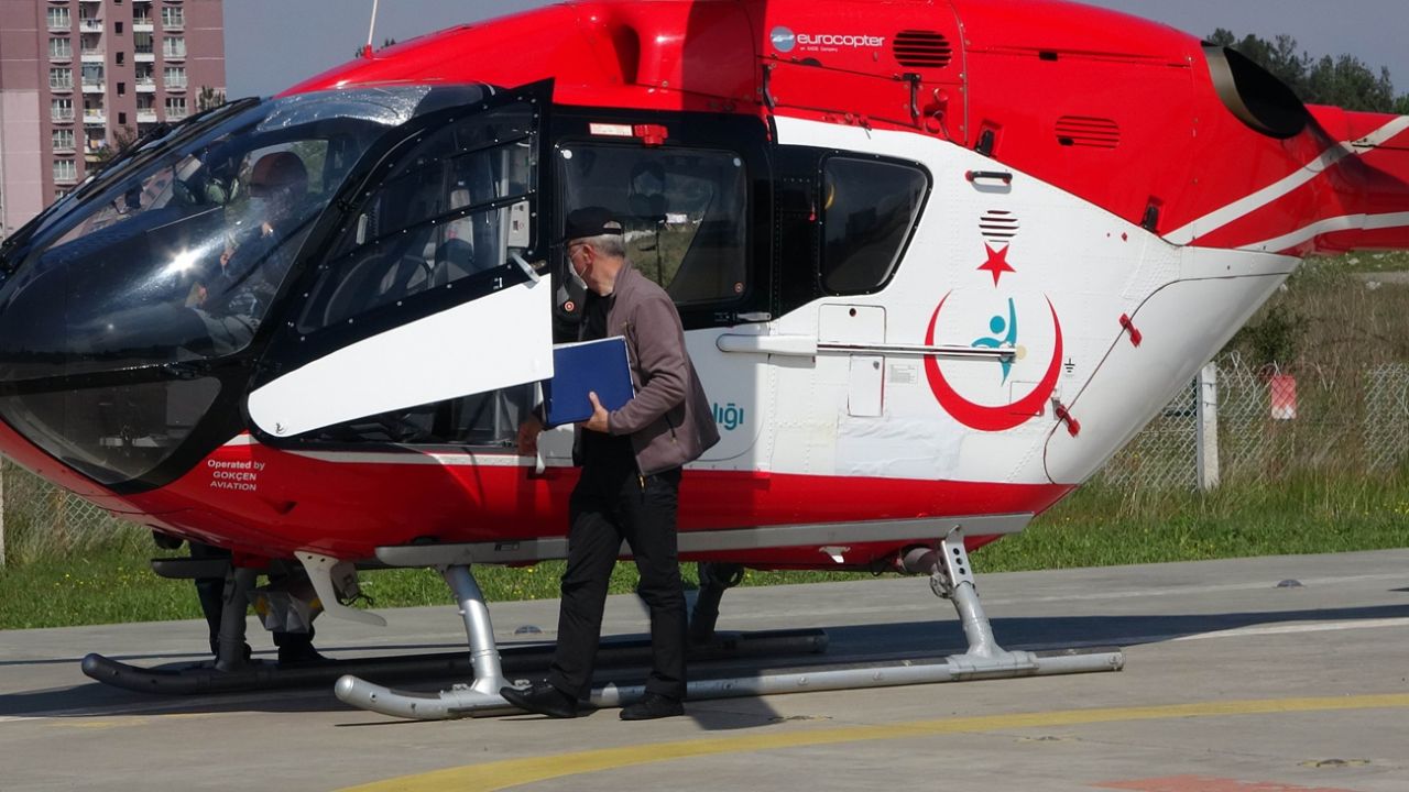 Son dakika... Samsun'da 'Pes' dedirten olay! Ambulans helikopterin inmesine izin vermediler 5
