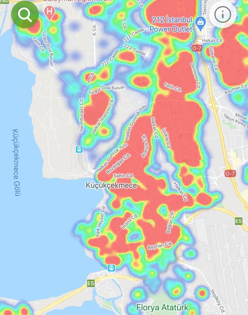 İstanbul'un korona haritasının 14 günlük değişimi! İşte ilçe ilçe son durum 19