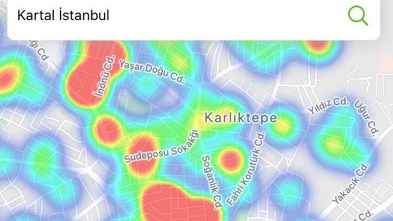 Son dakika... İstanbul’un koronavirüs yoğunluk haritası güncellendi; İşte en riskli bölgeler... 14