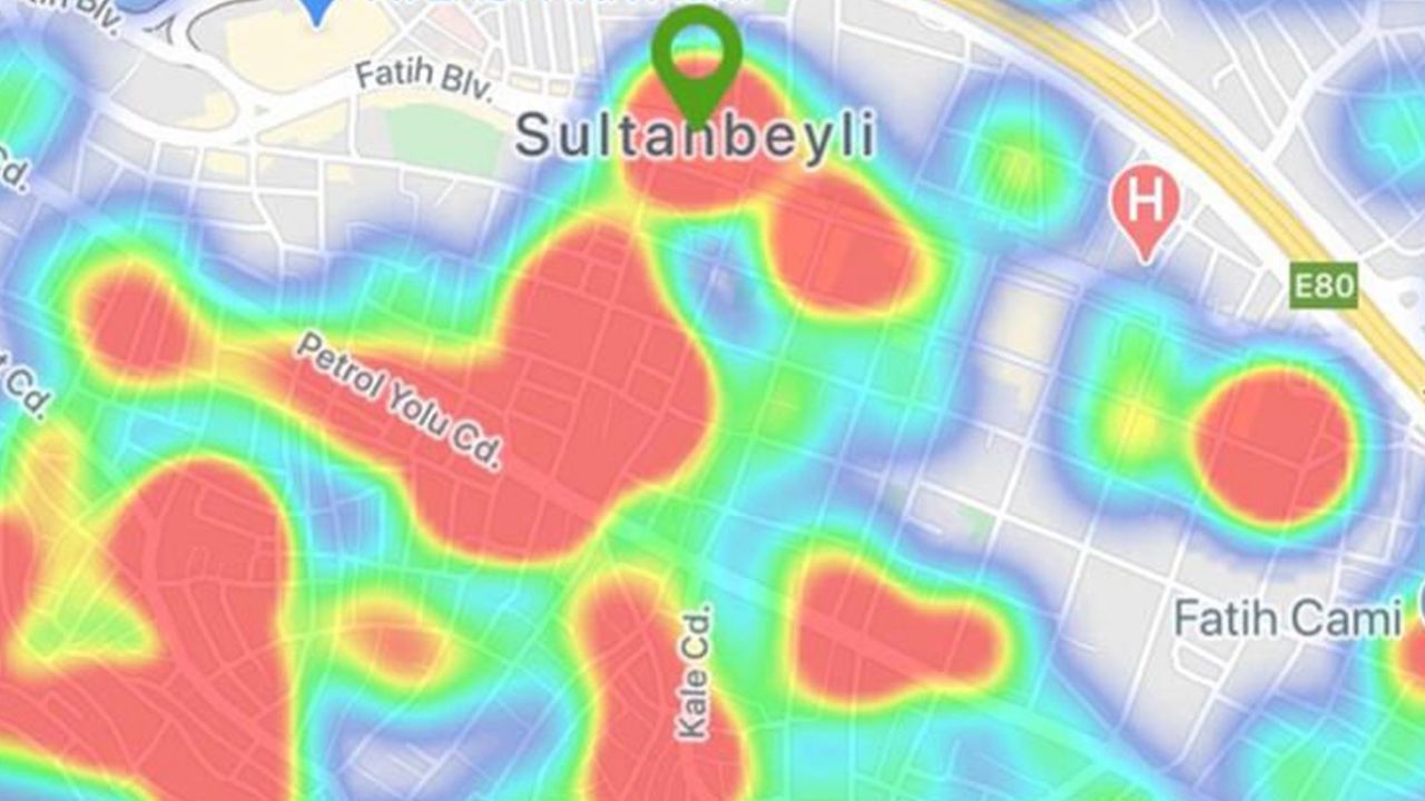 Son dakika... İstanbul’un koronavirüs yoğunluk haritası güncellendi; İşte en riskli bölgeler... 5