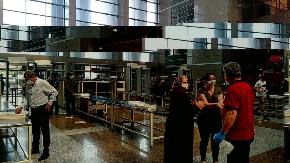 İstanbul Adalet Sarayı'nda yoğunluk başladı! Sosyal mesafe unutuldu 6