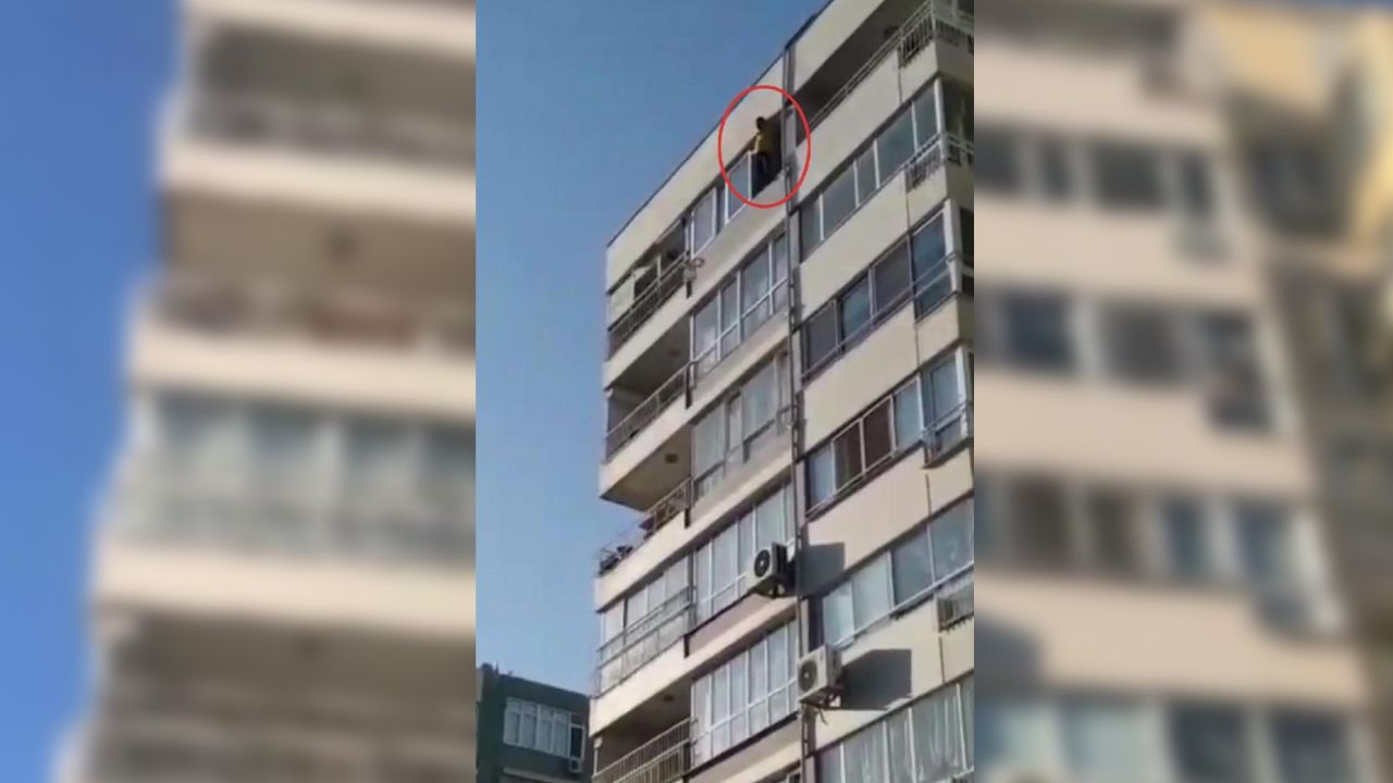 9. kattan kendini boşluğa bıraktı! 2