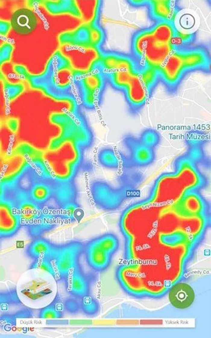 Koronavirüs yoğunluk haritası güncellendi! 1
