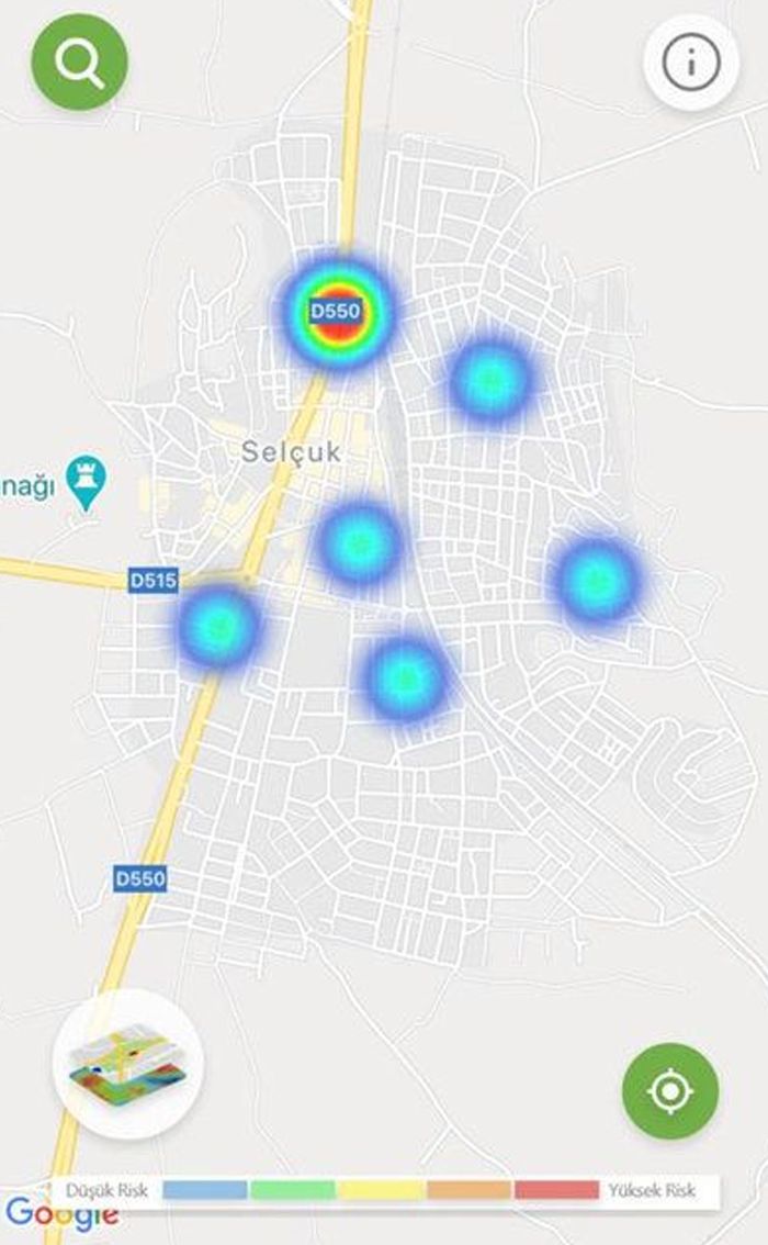 Koronavirüs yoğunluk haritası güncellendi! 44