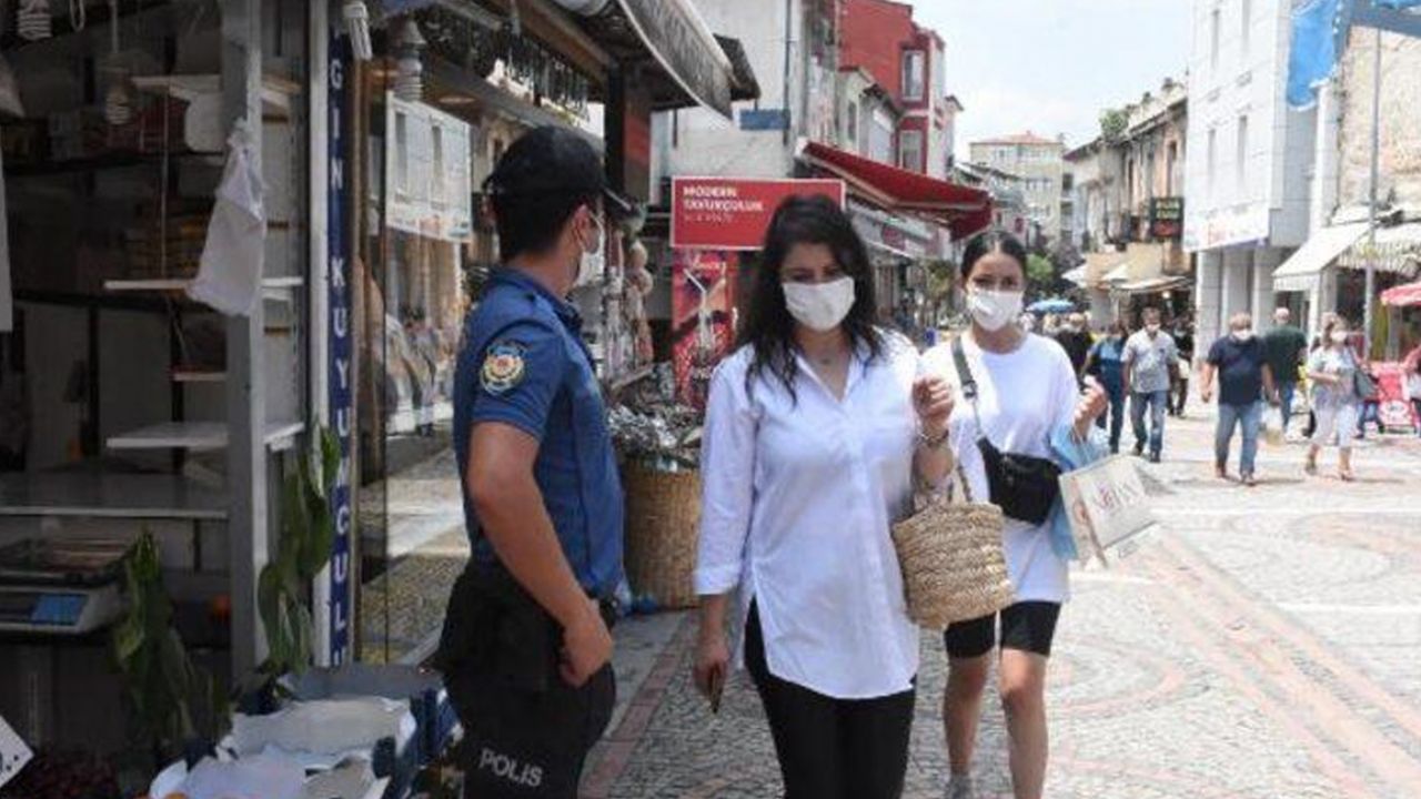 Edirne'de bazı caddelere maskesiz giriş yasaklandı 1