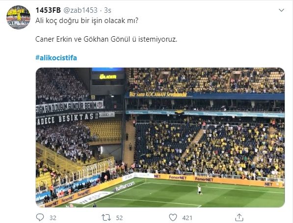 Fenerbahçe taraftarından Ali Koç'a büyük tepki... 8