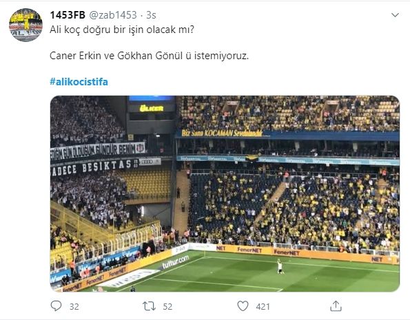 Fenerbahçe taraftarından Ali Koç'a büyük tepki... 7