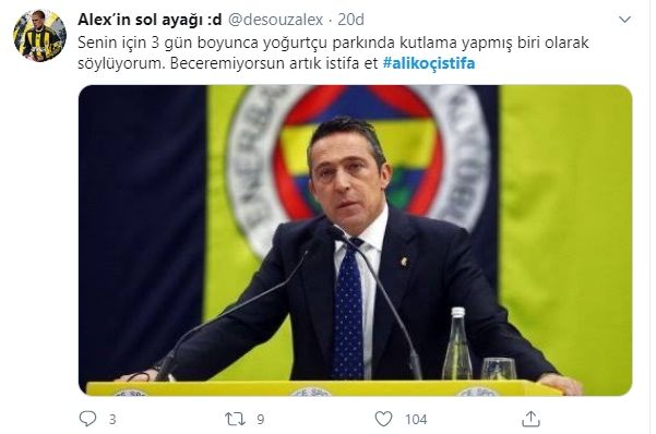 Fenerbahçe taraftarından Ali Koç'a büyük tepki... 6