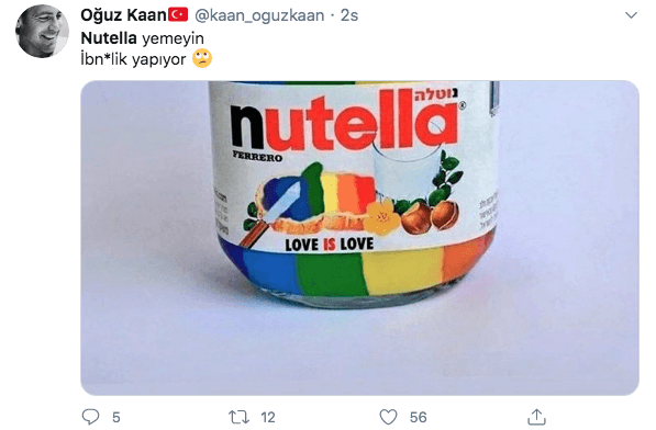 Pride Nutella sosyal medyayı ayaklandırdı 4