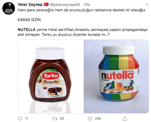 Pride Nutella sosyal medyayı ayaklandırdı 8