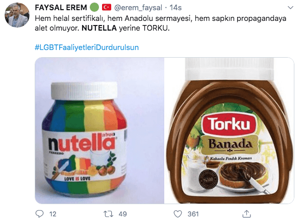 Pride Nutella sosyal medyayı ayaklandırdı 7