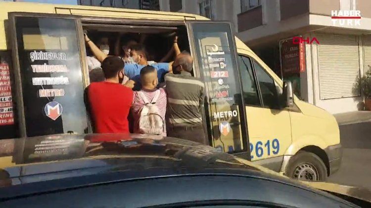 Minibüsten düşüp yeniden biniyorlar 3