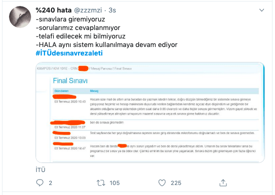 İTÜ'de öğrencileri isyan ettiren sınav 2