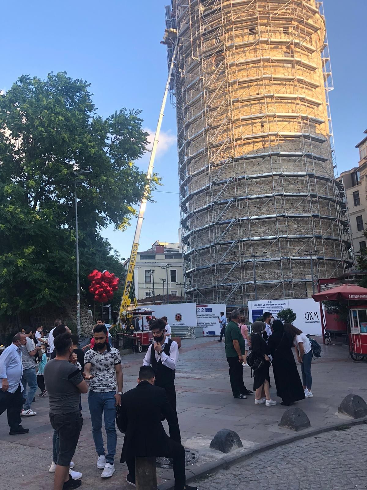 Galata Kulesi'nde restorasyon başladı 3