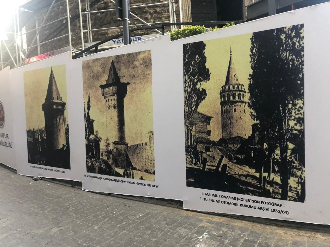 Galata Kulesi'nde restorasyon başladı 7