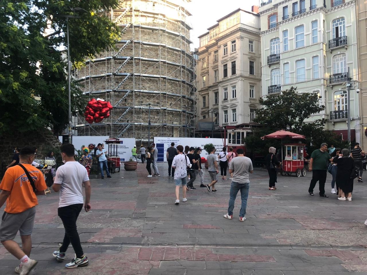 Galata Kulesi'nde restorasyon başladı 5