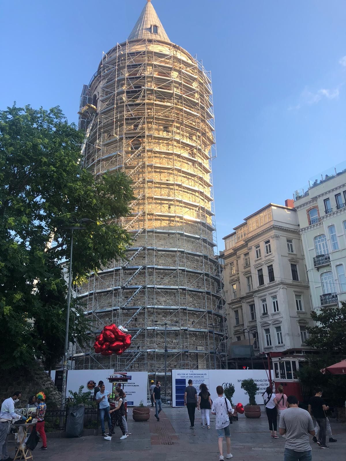 Galata Kulesi'nde restorasyon başladı 4