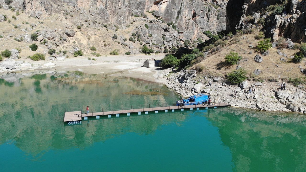 Tarihi kanyonlar için iskeleler çekilerek, kuruldu 3