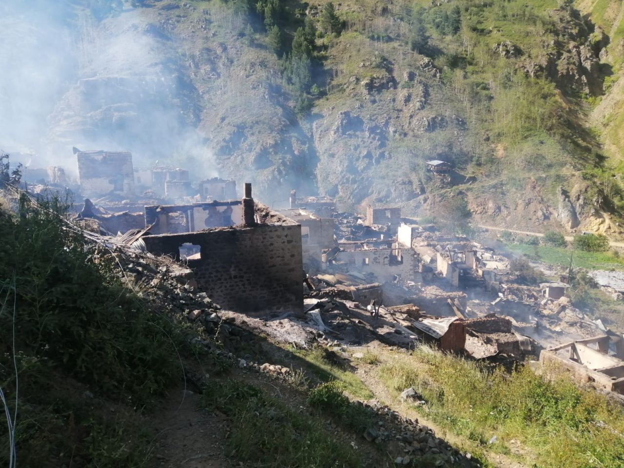 Artvin'deki yangının bilançosu 6