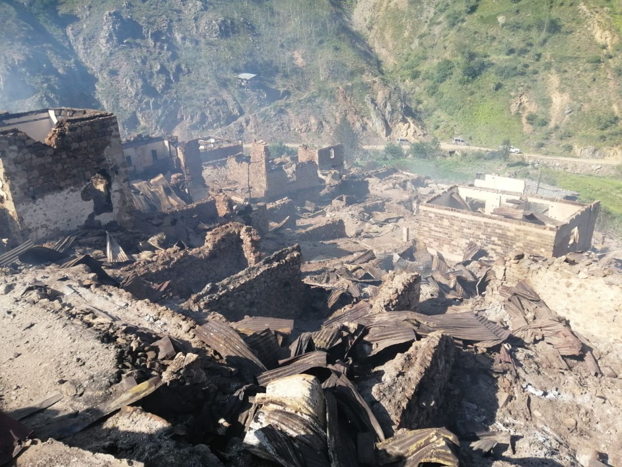 Artvin'deki yangının bilançosu 2