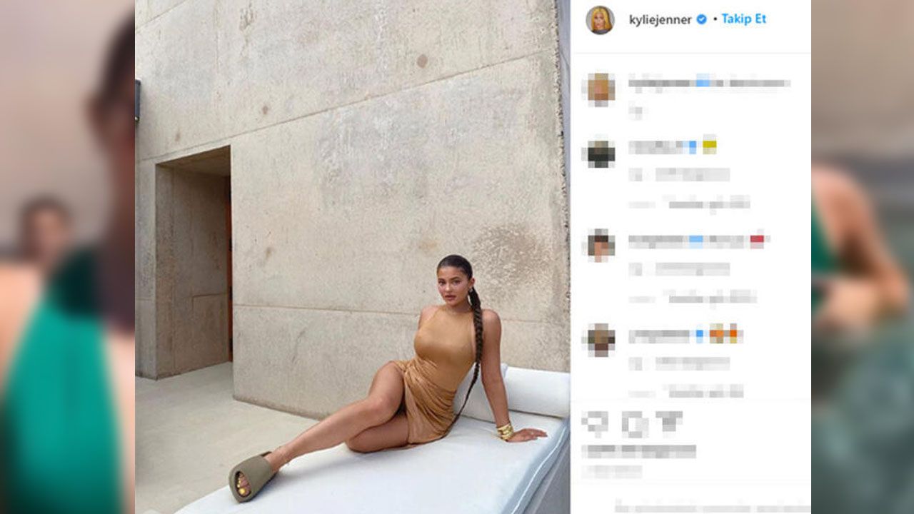 Kylie Jenner'ın havuz keyfi! 3