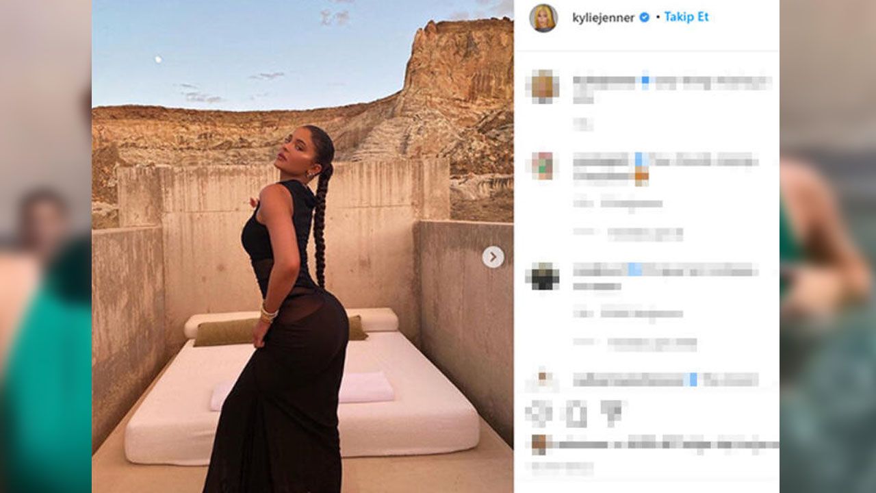 Kylie Jenner'ın havuz keyfi! 5