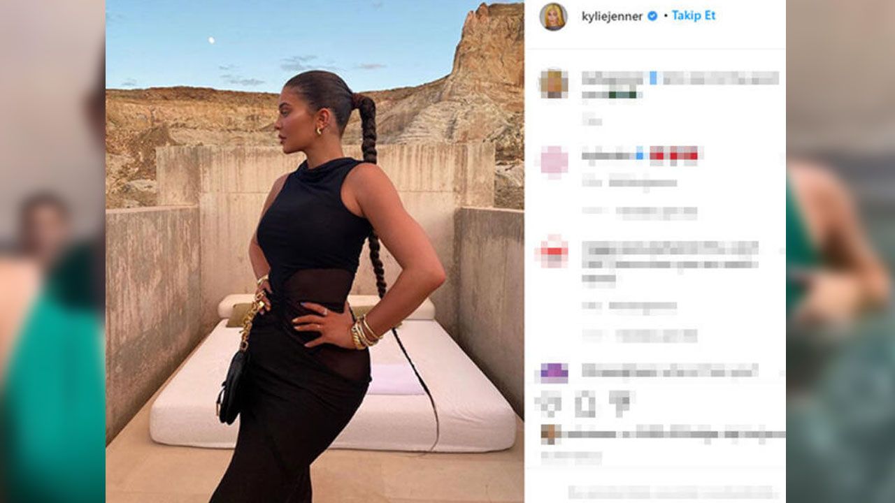 Kylie Jenner'ın havuz keyfi! 7