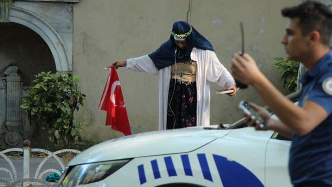 Dolmabahçe'de şüpheli kadın alarmı! 1
