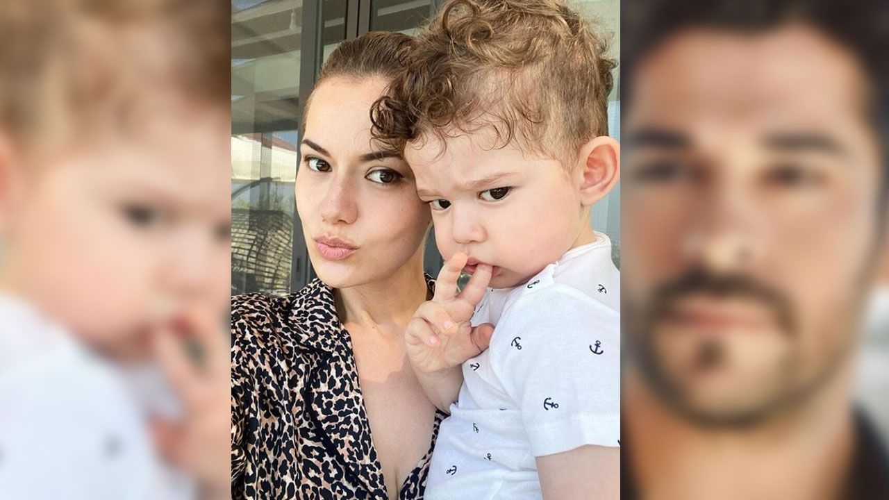 Fahriye Evcen'den oğlu Karan ile yeni paylaşım 3