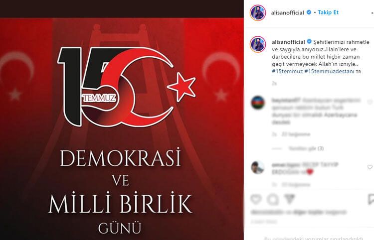 Ünlülerin 15 Temmuz paylaşımları 6