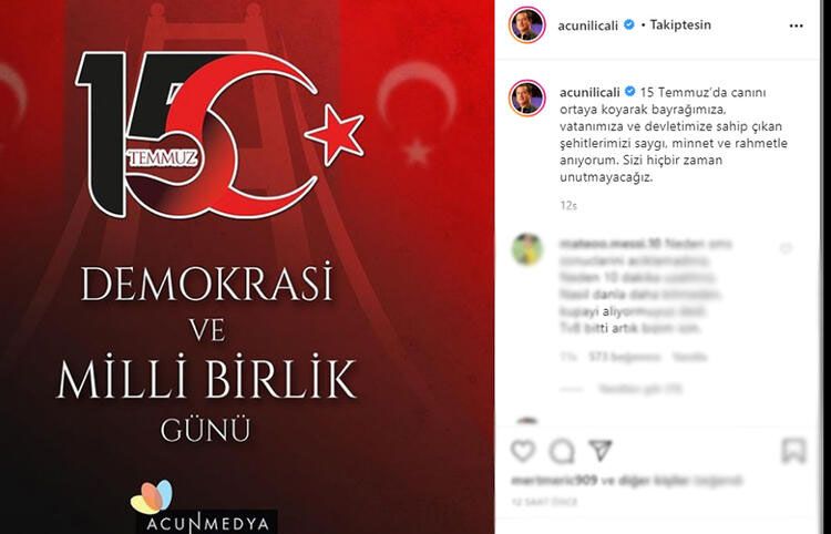 Ünlülerin 15 Temmuz paylaşımları 8