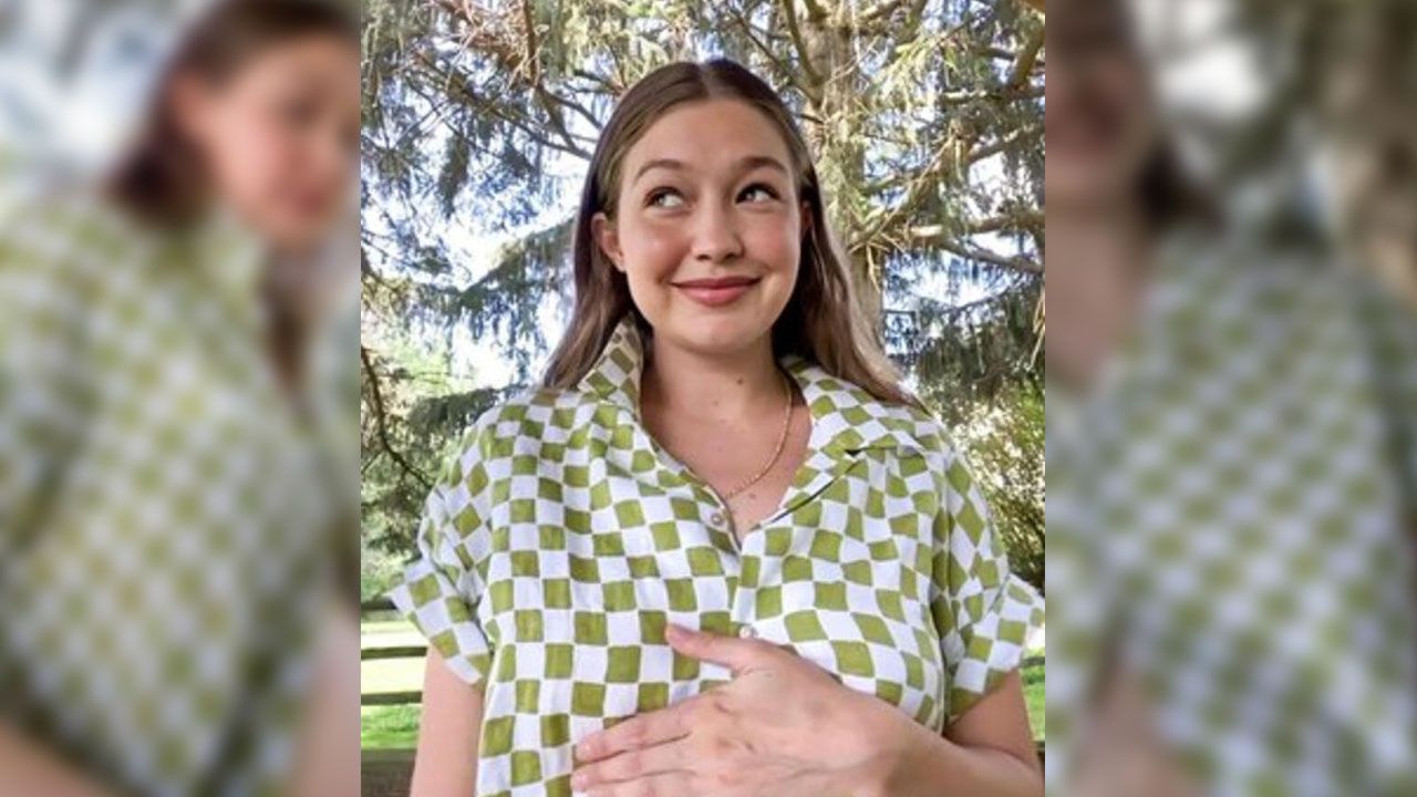 Güzel model Gigi Hadid canlı yayında karnını gösterdi! 3