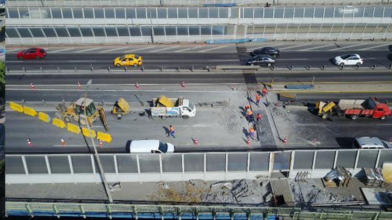 Haliç Köprüsü'nde çalışmalar başladı 6