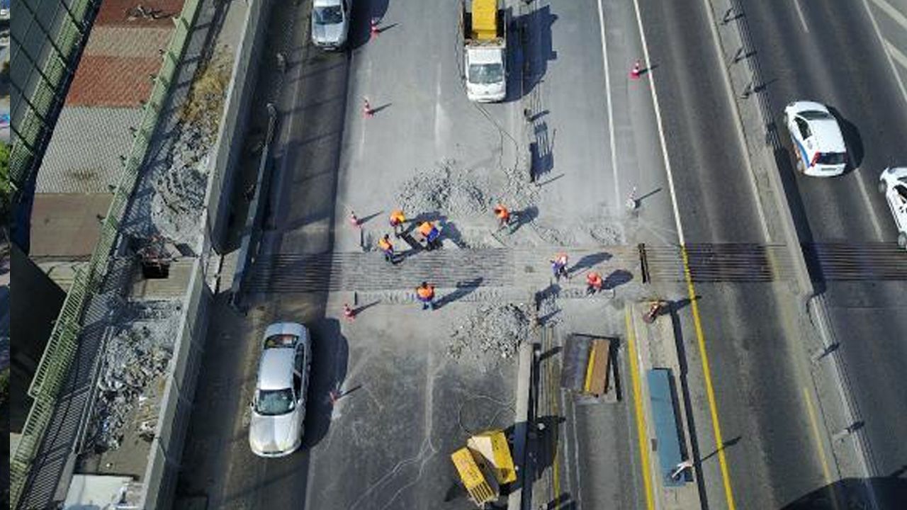 Haliç Köprüsü'nde çalışmalar başladı 7