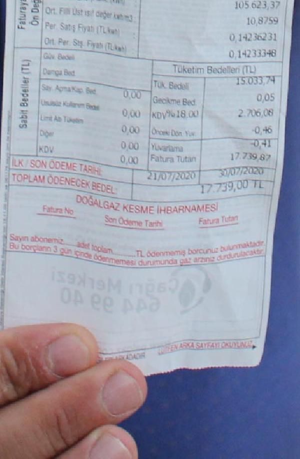 Eve gelen fatura şoke etti 2