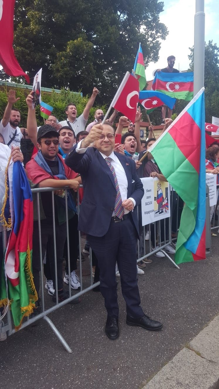 Prag'da Ermenistan protestosu 2
