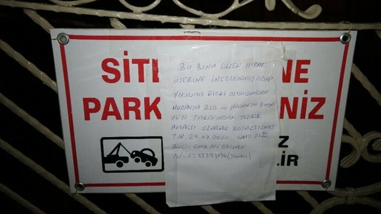 9 katlı binanın kolonu patladı! 9
