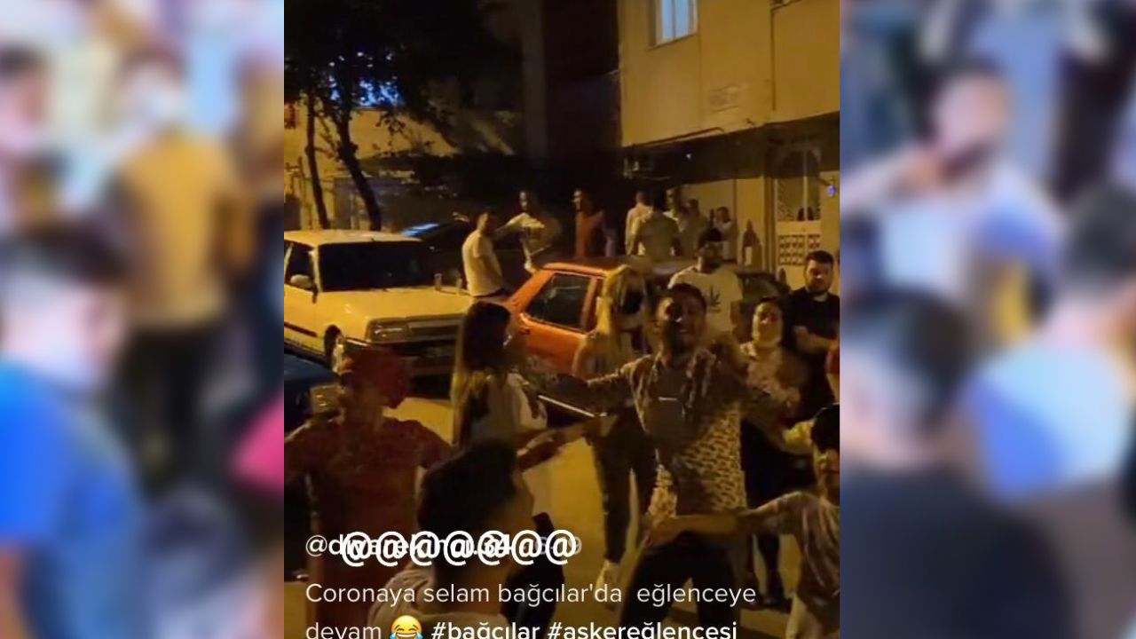 Bağcılar sokaklarında 'koronaya selam' partileri yapıyorlar 6