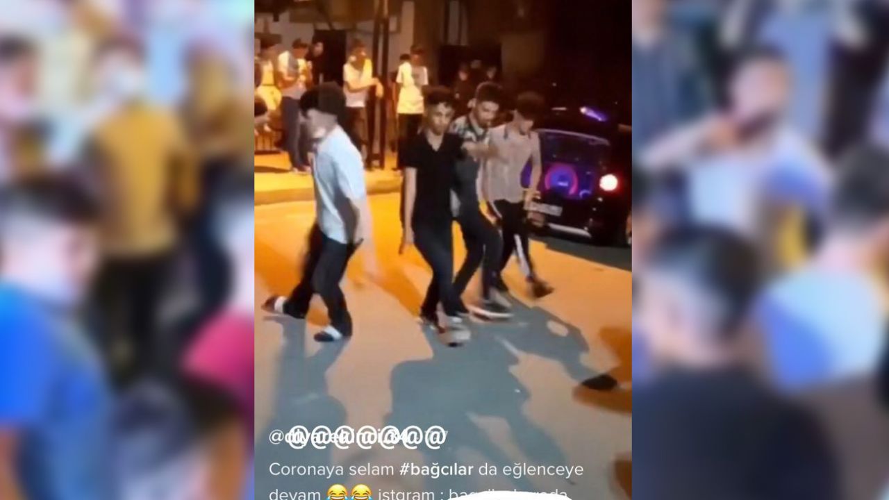 Bağcılar sokaklarında 'koronaya selam' partileri yapıyorlar 7