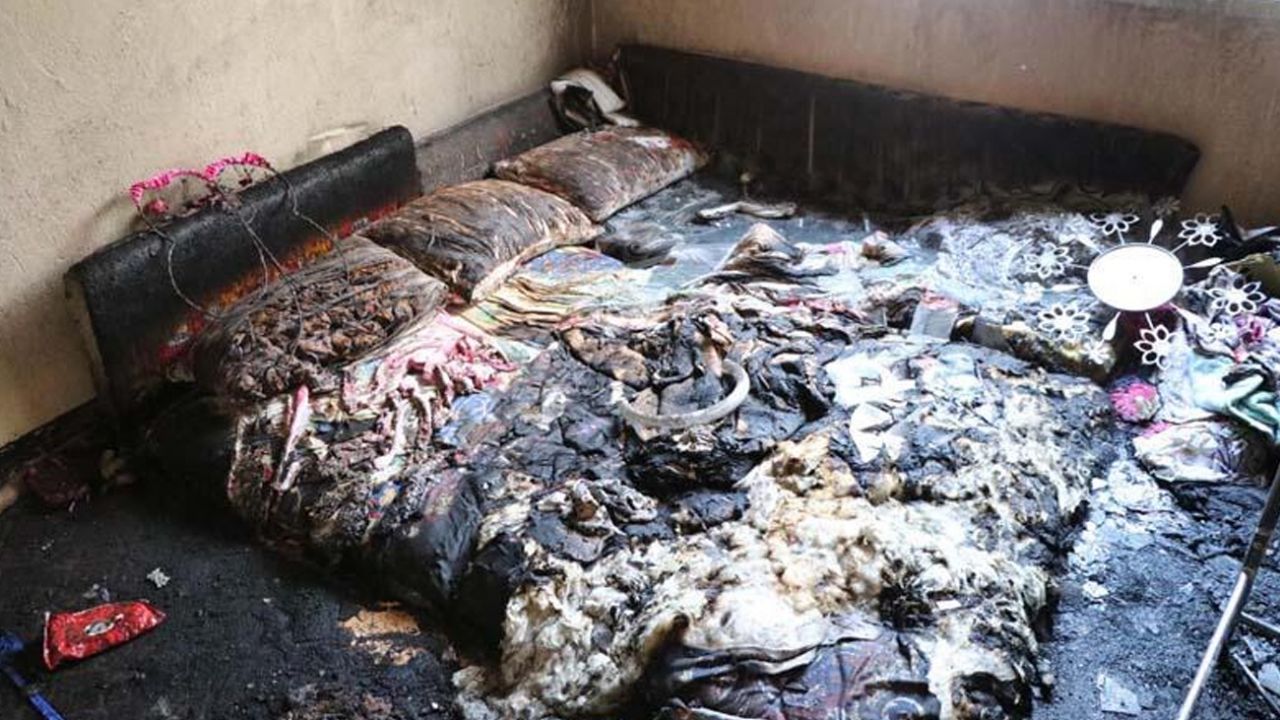 Evde çıkan yangında 5 aylık bebek öldü, 2 yaşındaki ablası da yaralandı 1