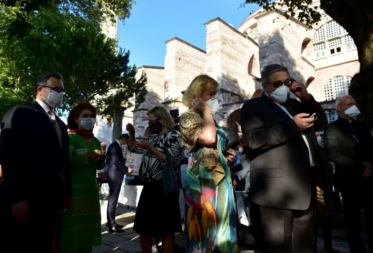 Türkiye'de görev yapan büyükelçiler Ayasofya'da 1