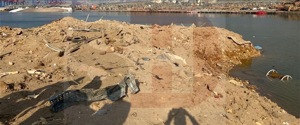 SuperHaber Beyrut'taki patlamanın yaşandığı yeri görüntüledi 6