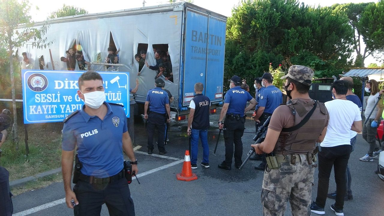 TIR dorsesinde bu halde bulundular 8