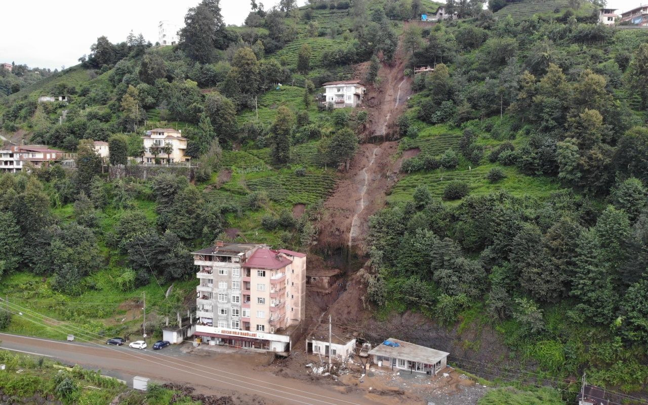 Rize'de heyelan riski olan evler boşaltıldı 3