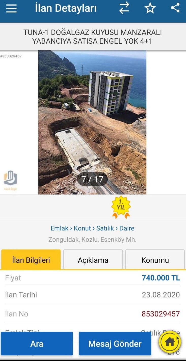 Sahibinden doğal gaz kuyusu manzaralı ev 3