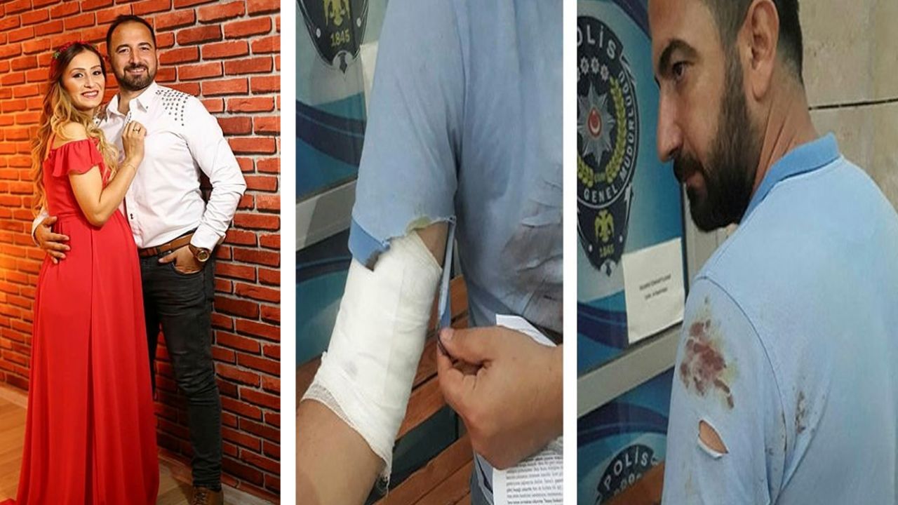 9 aylık hamile kadını darp etti! Eşini ise bıçakladı... 1