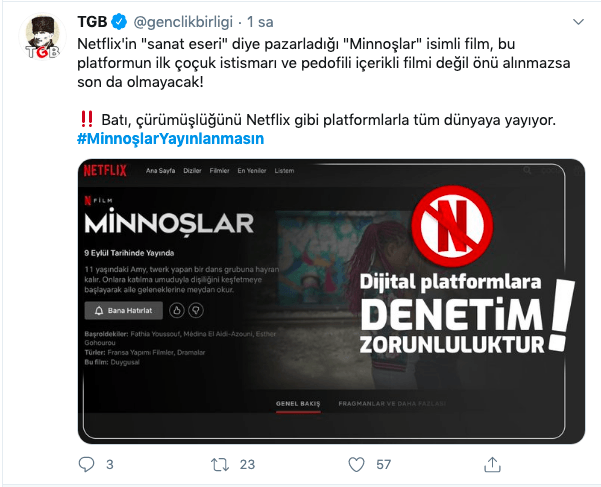 Pedofiliyi teşvik eden 'Minnoşlar' yayınlanmasın! 22
