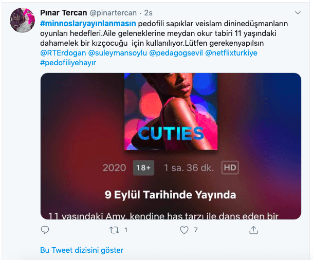 Pedofiliyi teşvik eden 'Minnoşlar' yayınlanmasın! 24
